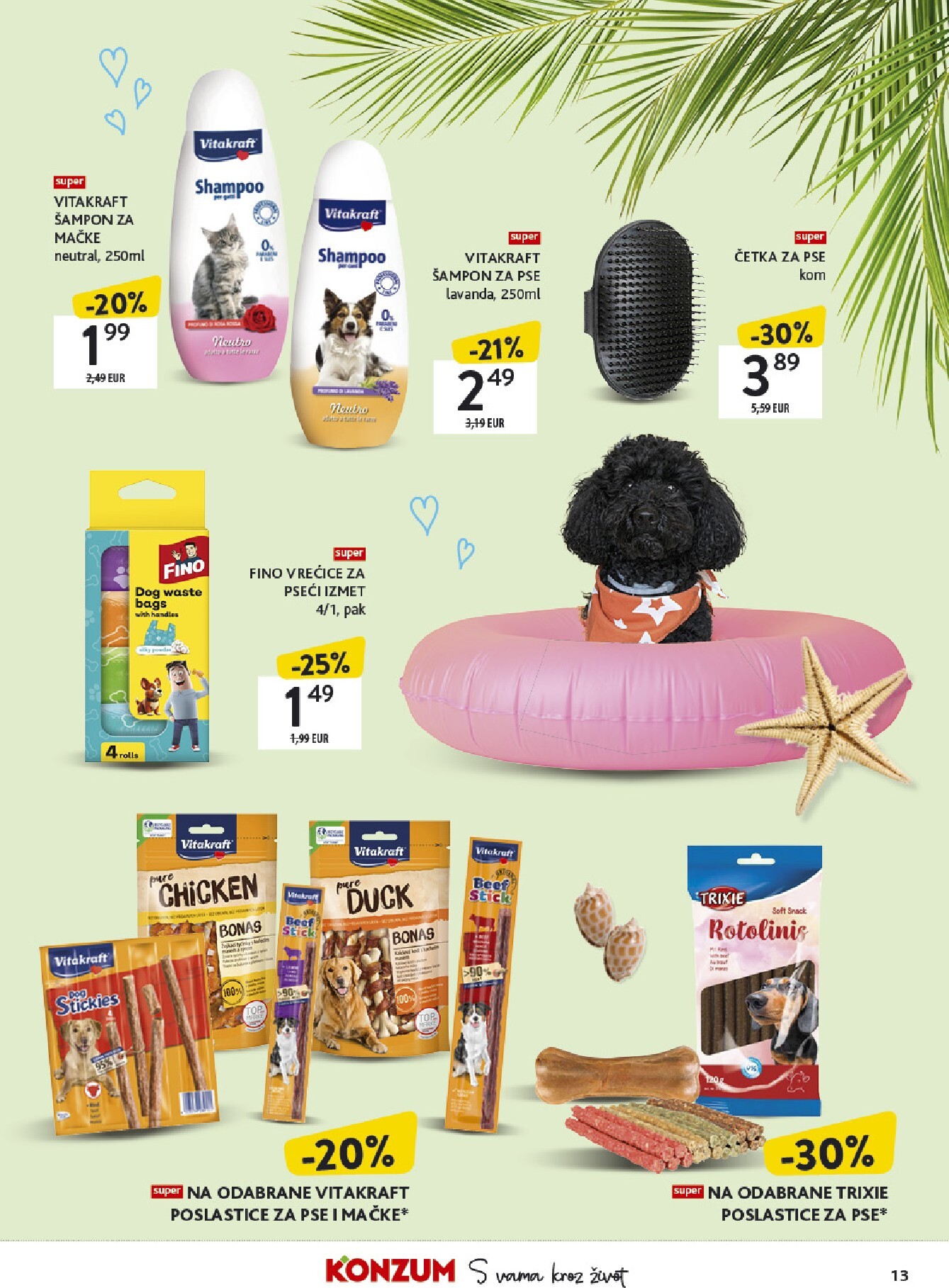 konzum - Aktualni katalog Konzum - Tematski katalog ljubimci 6. 7. - 26. 7. od ponedjeljka, 06.07.2026 do nedjelje, 26.07.2026 - page: 13