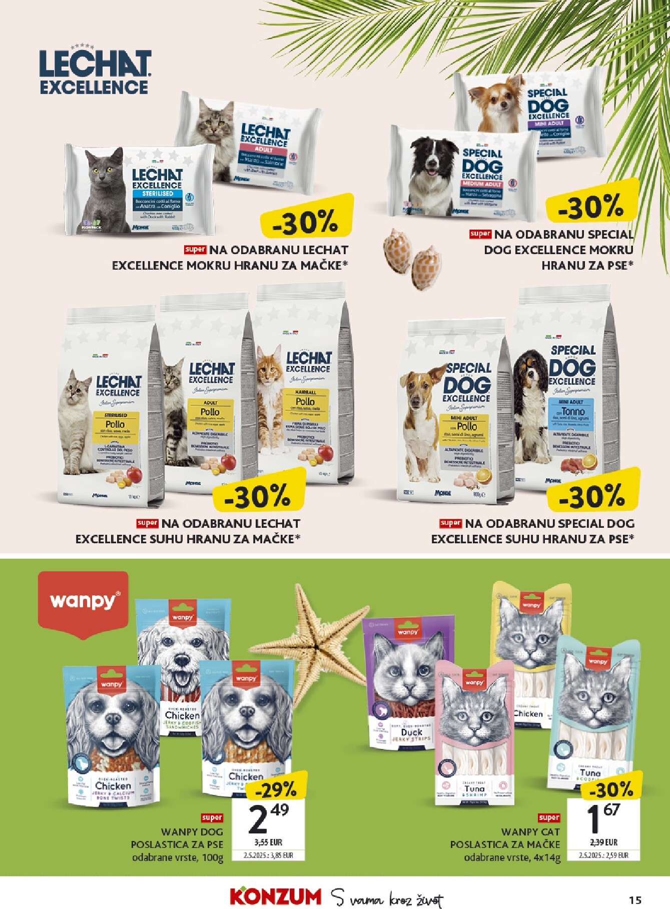 konzum - Aktualni katalog Konzum - Tematski katalog ljubimci 6. 7. - 26. 7. od ponedjeljka, 06.07.2026 do nedjelje, 26.07.2026 - page: 15