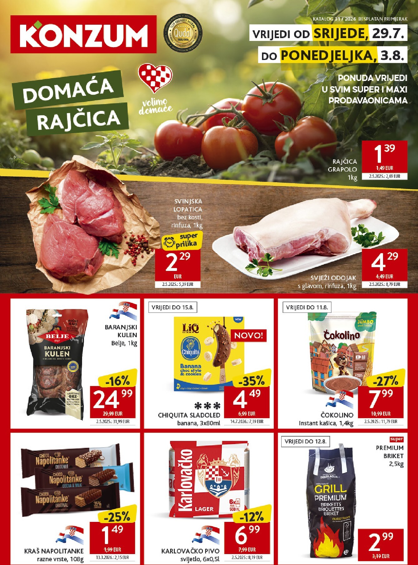 konzum - Novi Konzum katalog od srijede, 29.07.2026 do ponedjeljka, 03.08.2026