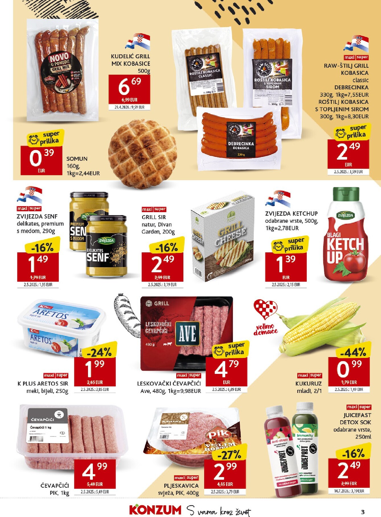 konzum - Novi Konzum katalog od srijede, 29.07.2026 do ponedjeljka, 03.08.2026 - page: 3