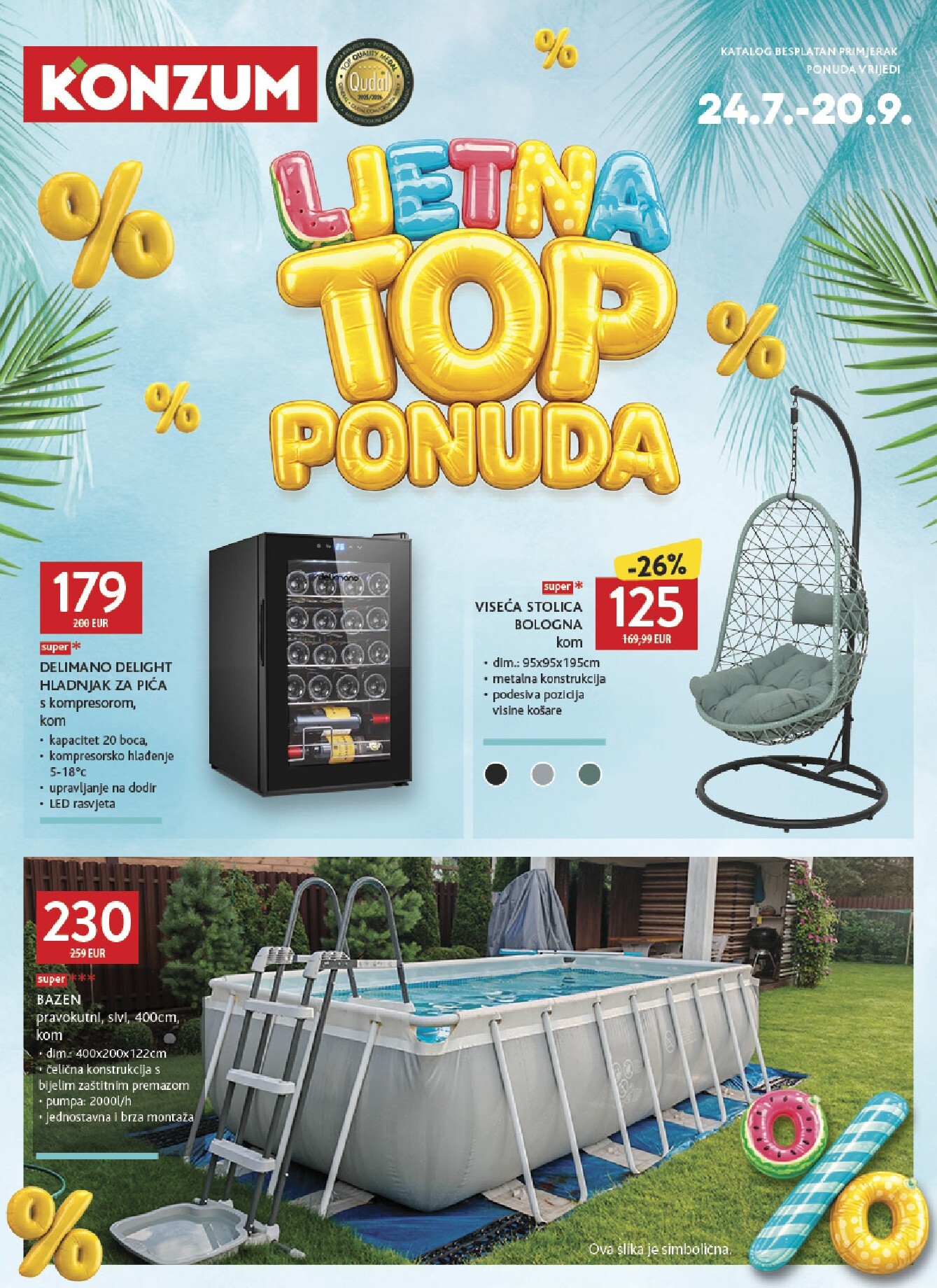konzum - Aktualni katalog Konzum - Ljetna TOP ponuda od petka, 24.07.2026 do nedjelje, 20.09.2026