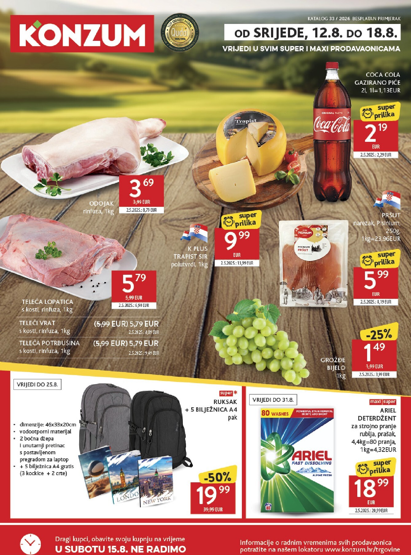 konzum - Novi Konzum katalog od srijede, 12.08.2026 do utorka, 18.08.2026