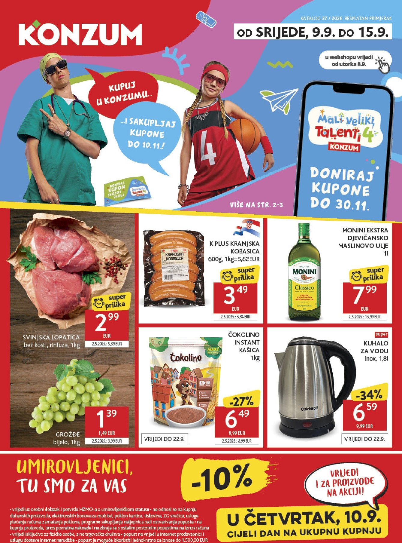 konzum - Novi Konzum katalog od srijede, 09.09.2026 do utorka, 15.09.2026