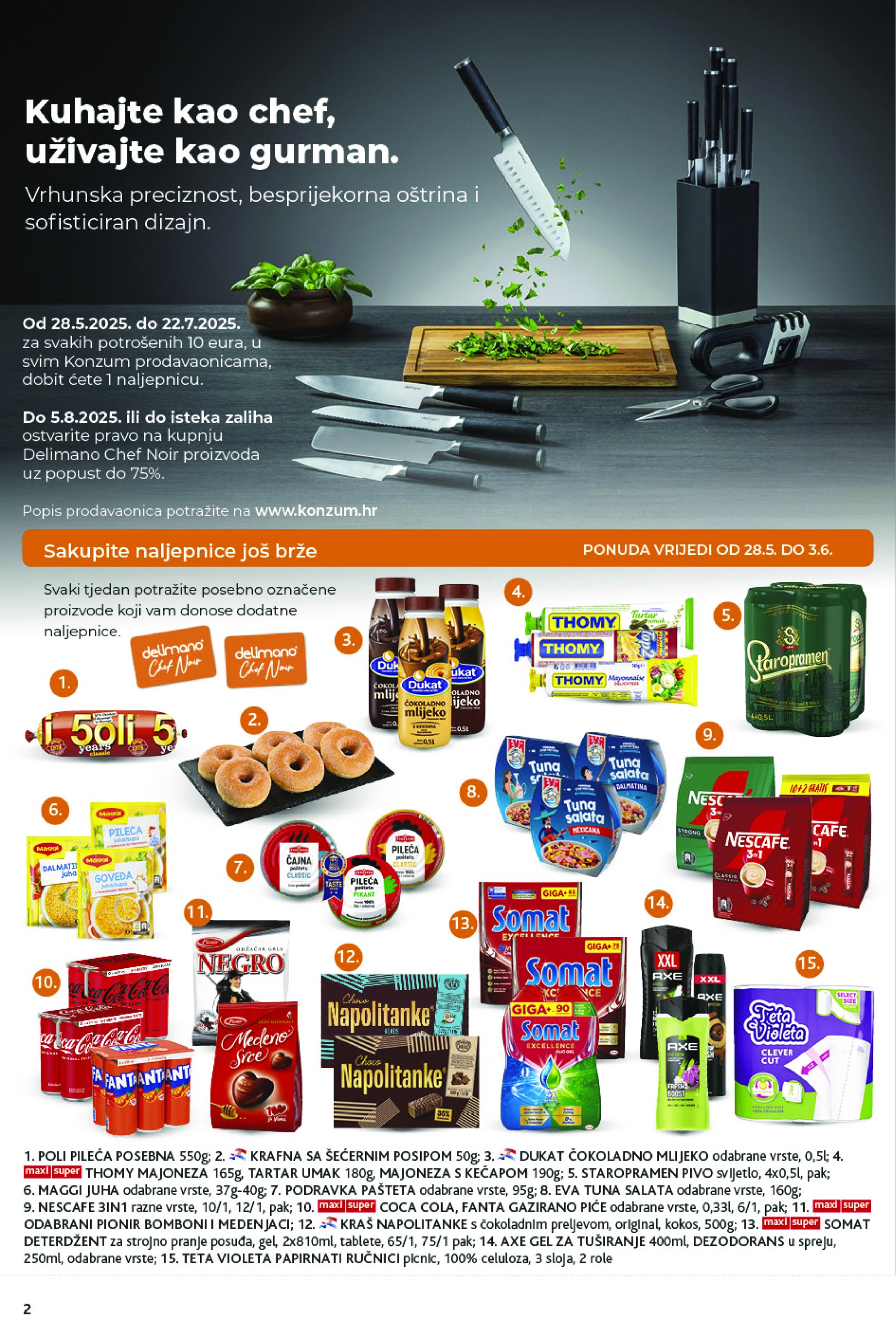 konzum - Prelistajte ovaj Konzum katalog, vrijedi od 28.05. do 03.06. - page: 2 konzum - Prelistajte ovaj Konzum katalog, vrijedi od 28.05. do 03.06. - page: 2