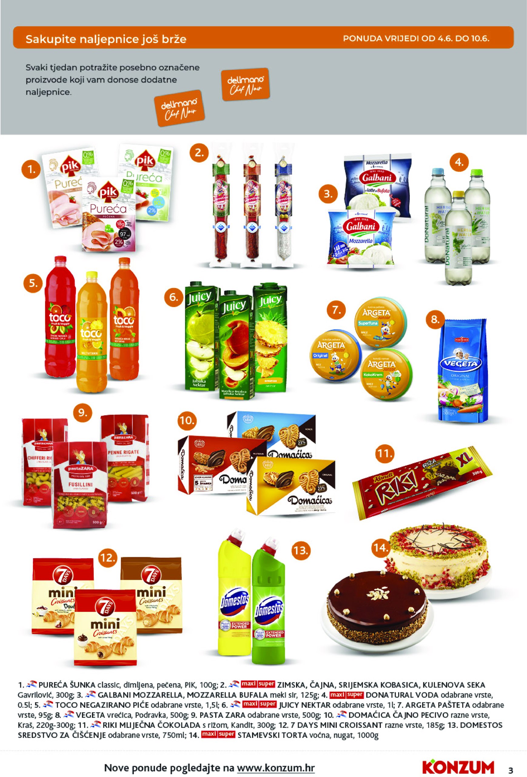 konzum - Prelistajte ovaj Konzum katalog, vrijedi od 04.06. do 12.06. - page: 3 konzum - Prelistajte ovaj Konzum katalog, vrijedi od 04.06. do 12.06. - page: 3