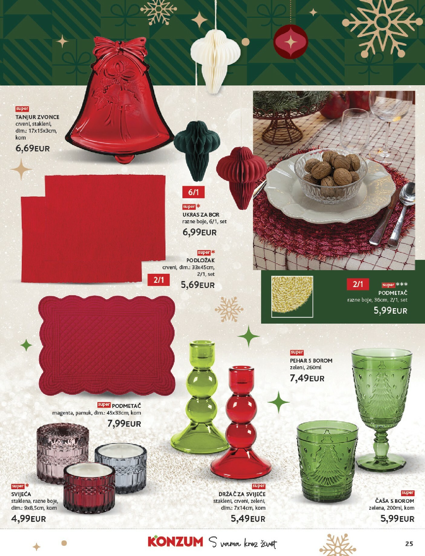 konzum - Prelistajte katalog Konzum - Katalog Ukrasi, vrijedi od 24.11. do 24.12. - page: 25