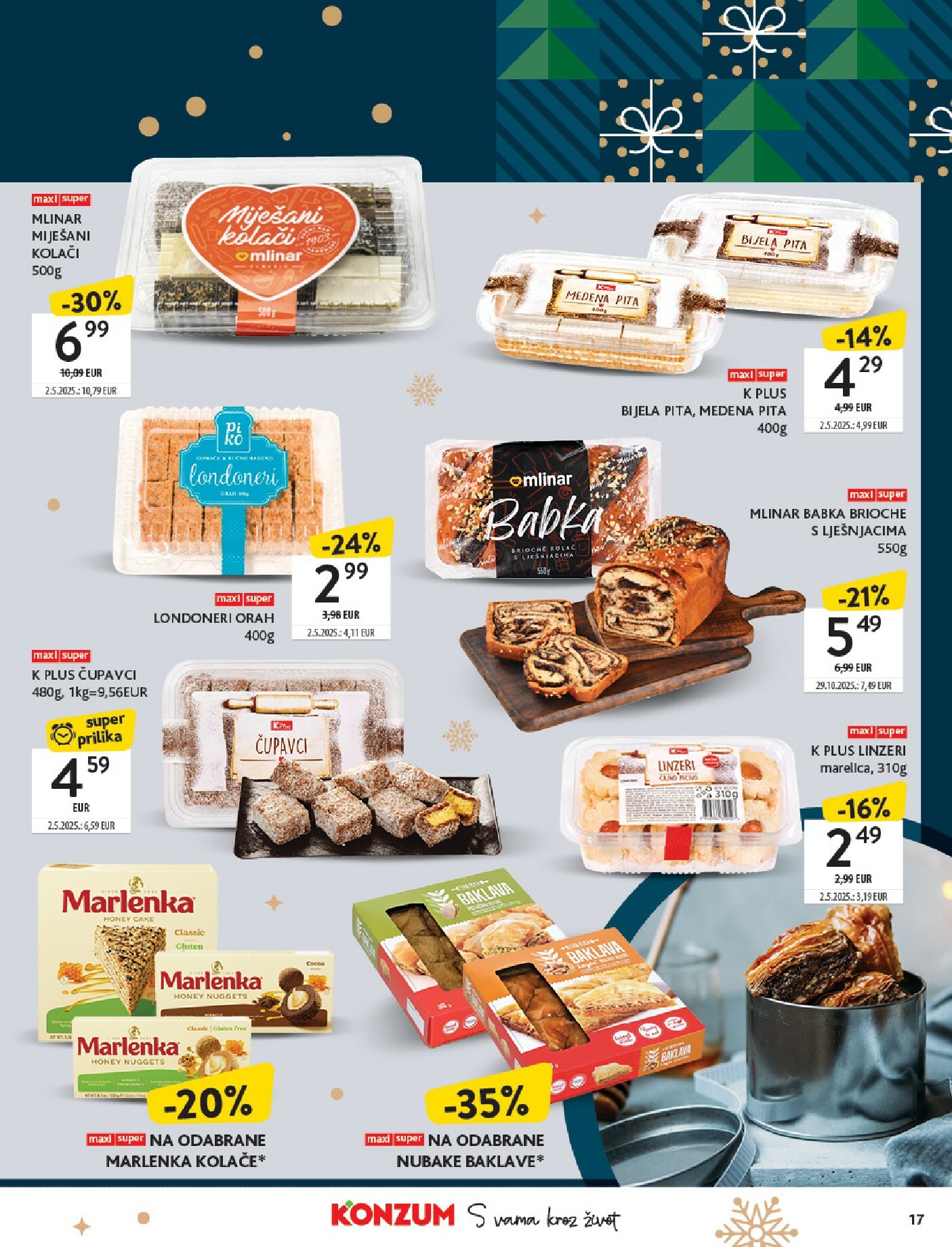 konzum - Prelistajte katalog Konzum - Katalog kolači, vrijedi od 01.12. do 24.12. - page: 17