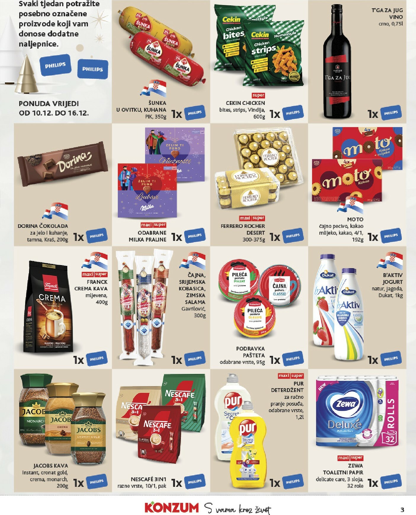 konzum - Prelistajte katalog Konzum, vrijedi od 10.12. do 16.12. - page: 3
