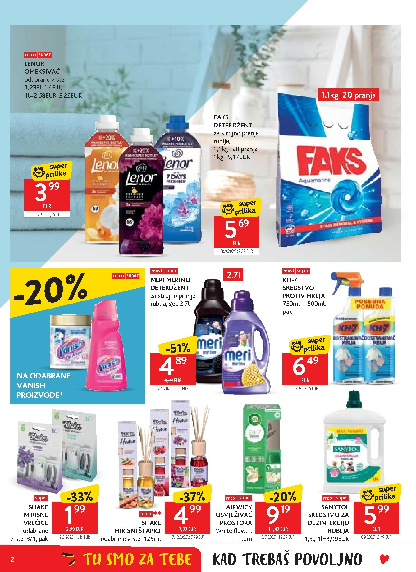 konzum - Prelistajte katalog Konzum - Ponuda proizvoda za čišćenje, vrijedi od 14.01. do 27.01. - page: 2