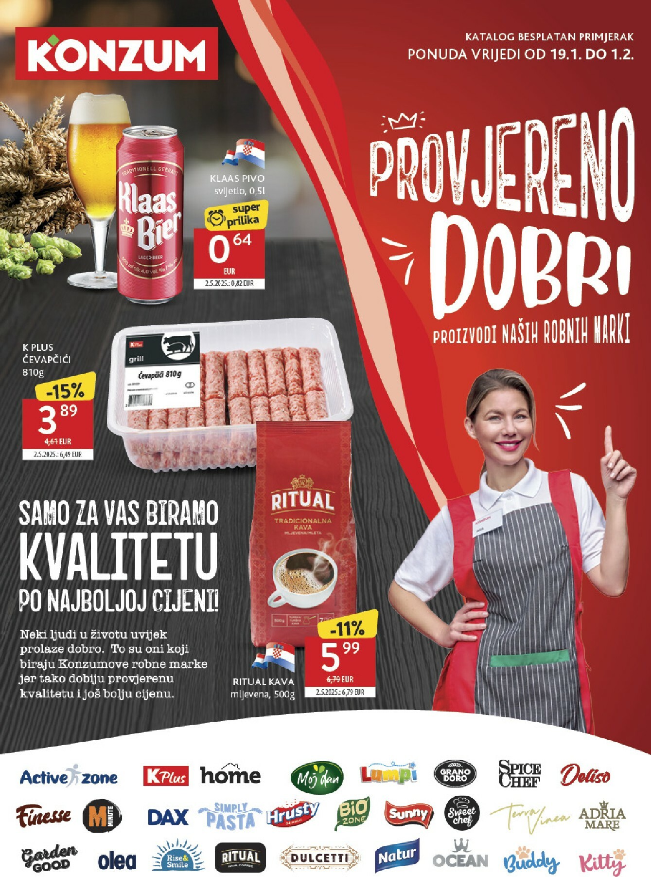 konzum - Prelistajte katalog Konzum - Naše robne marke, vrijedi od 19.01. do 01.02.