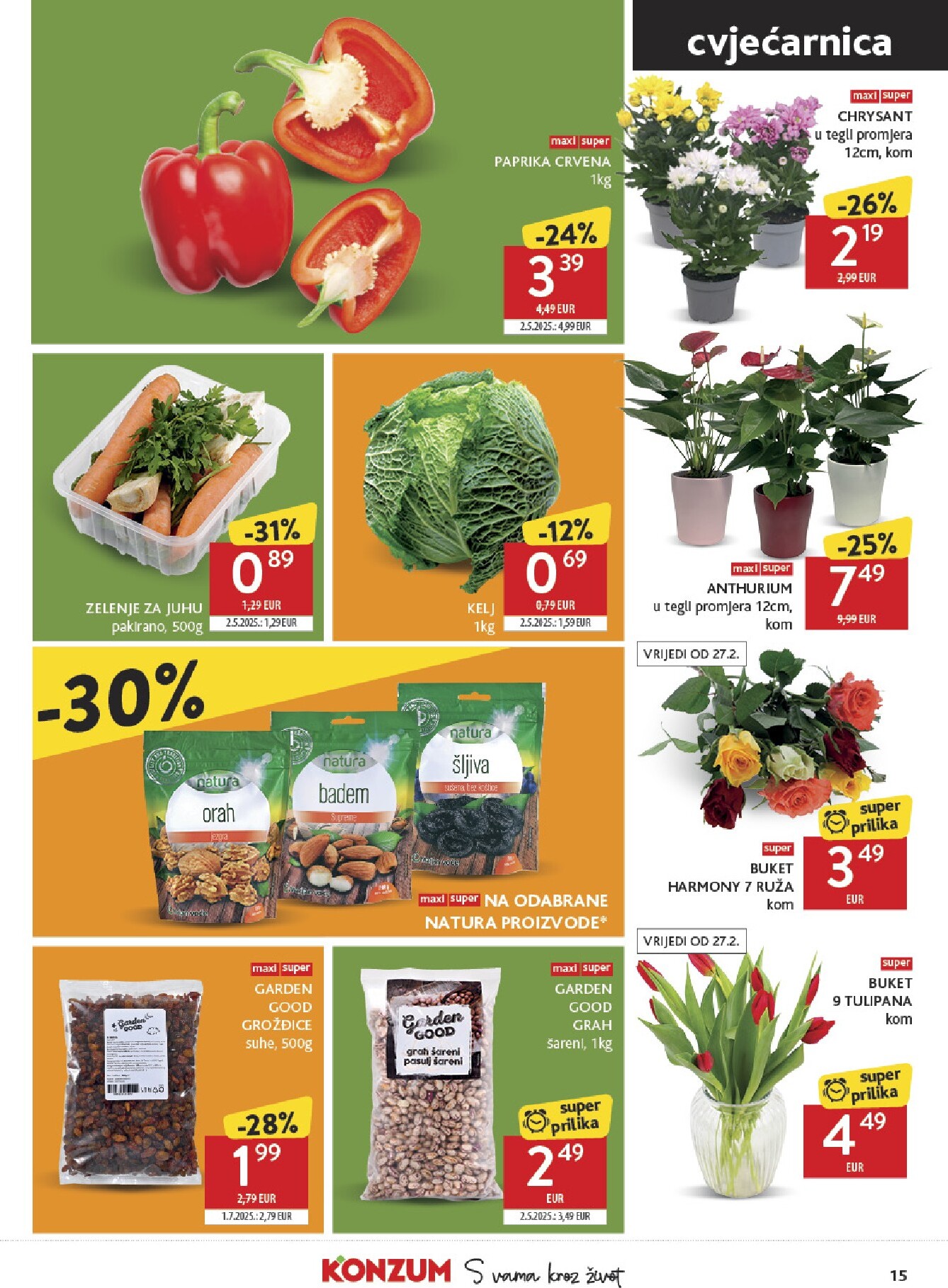 konzum - Prelistajte katalog Konzum, vrijedi od 25.02.2026 do 03.03.2026 - page: 15