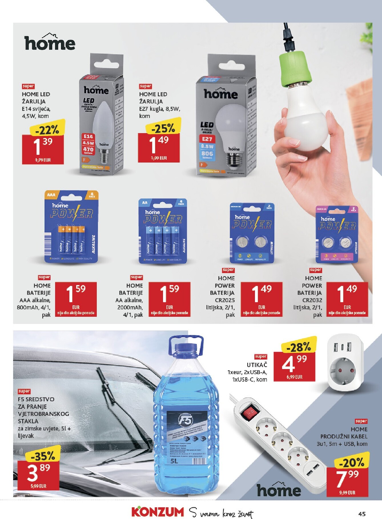 konzum - Prelistajte katalog Konzum, vrijedi od 25.02.2026 do 03.03.2026 - page: 45