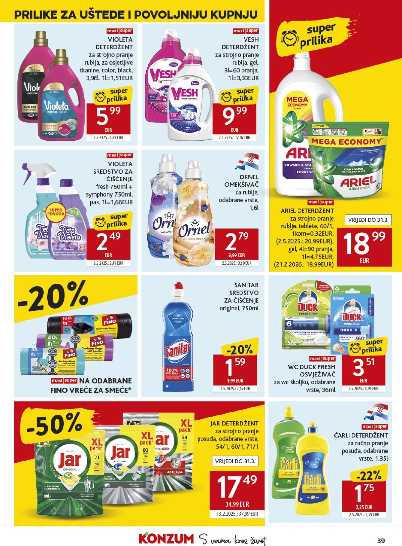 konzum - Prelistajte katalog Konzum, vrijedi od 11.03.2026 do 17.03.2026 - page: 39