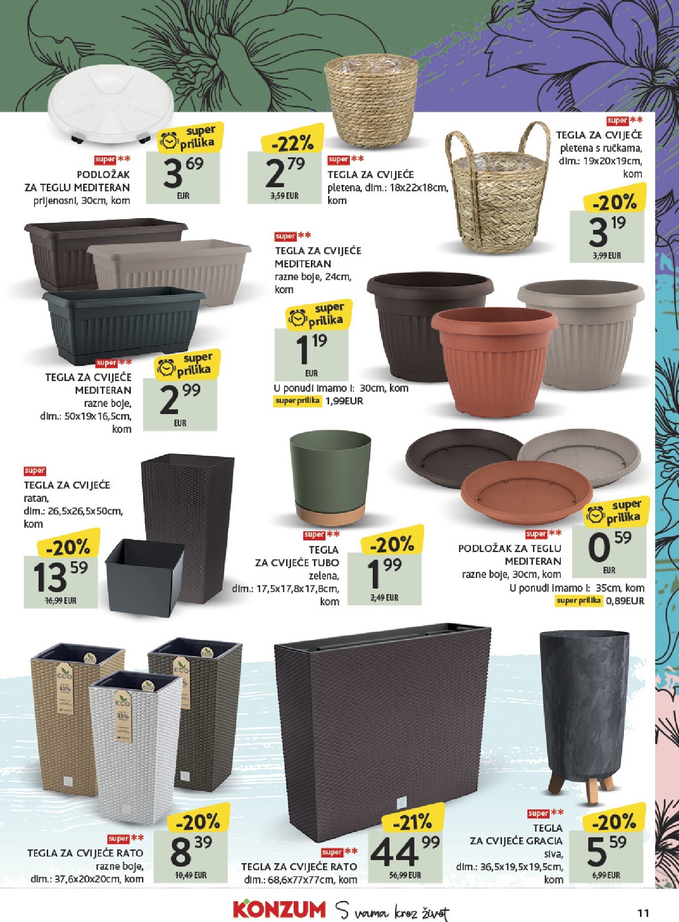 konzum - Prelistajte katalog Konzum - Katalog Vrt, vrijedi od 23.03.2026 do 19.04.2026 - page: 11