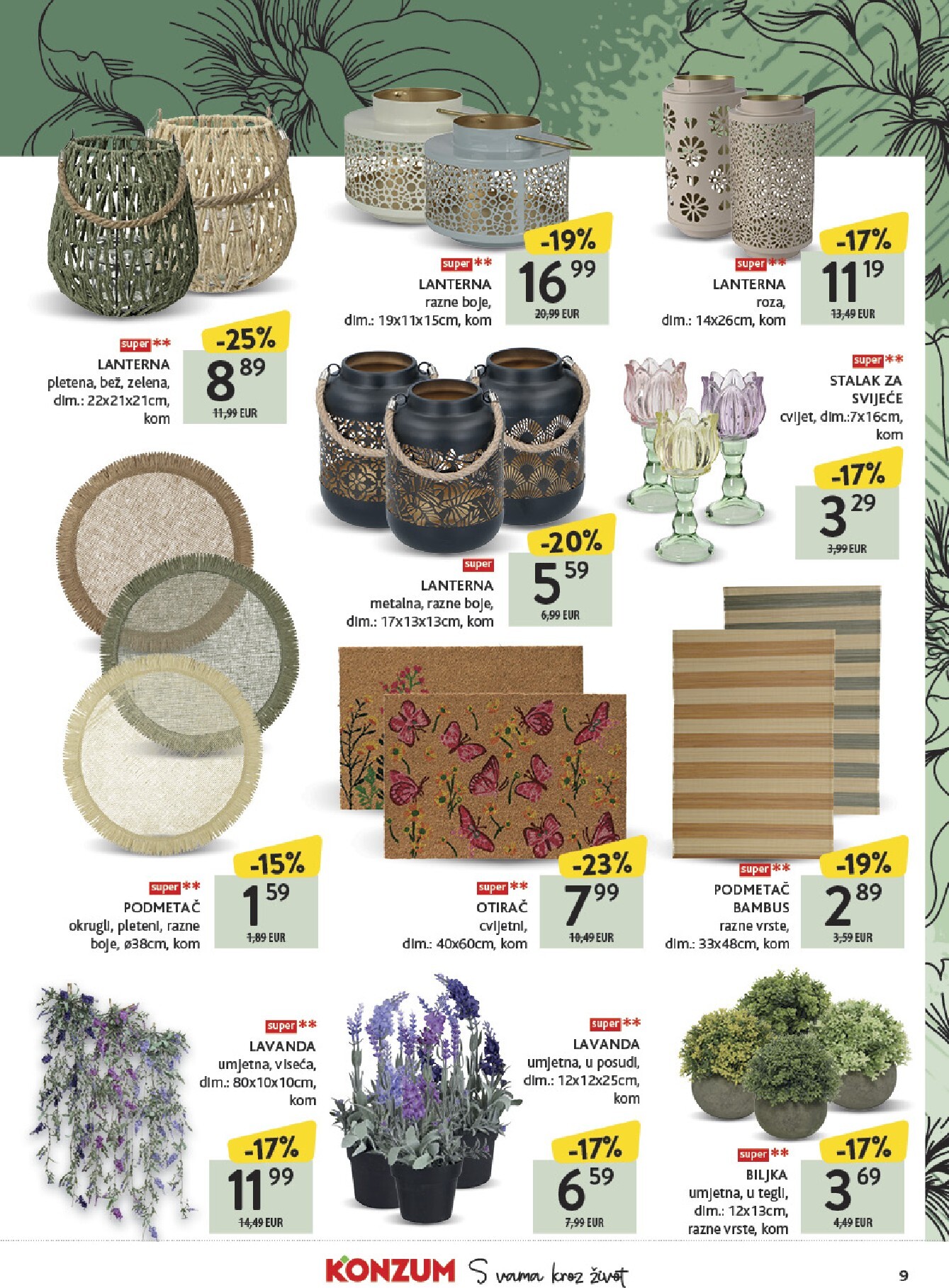 konzum - Prelistajte katalog Konzum - Katalog Vrt, vrijedi od 23.03.2026 do 19.04.2026 - page: 9