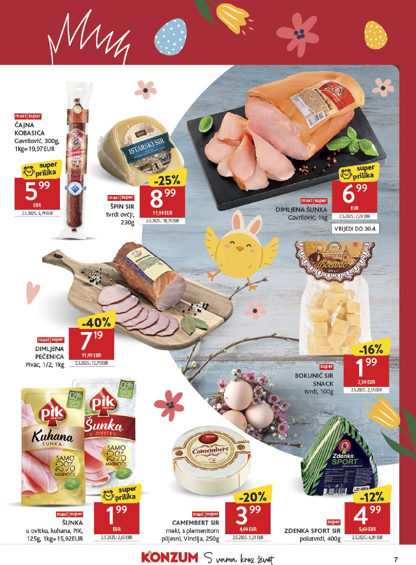 konzum - Prelistajte katalog Konzum - Najbolje iz Hrvatske, vrijedi od 30.03.2026 do 05.04.2026 - page: 7