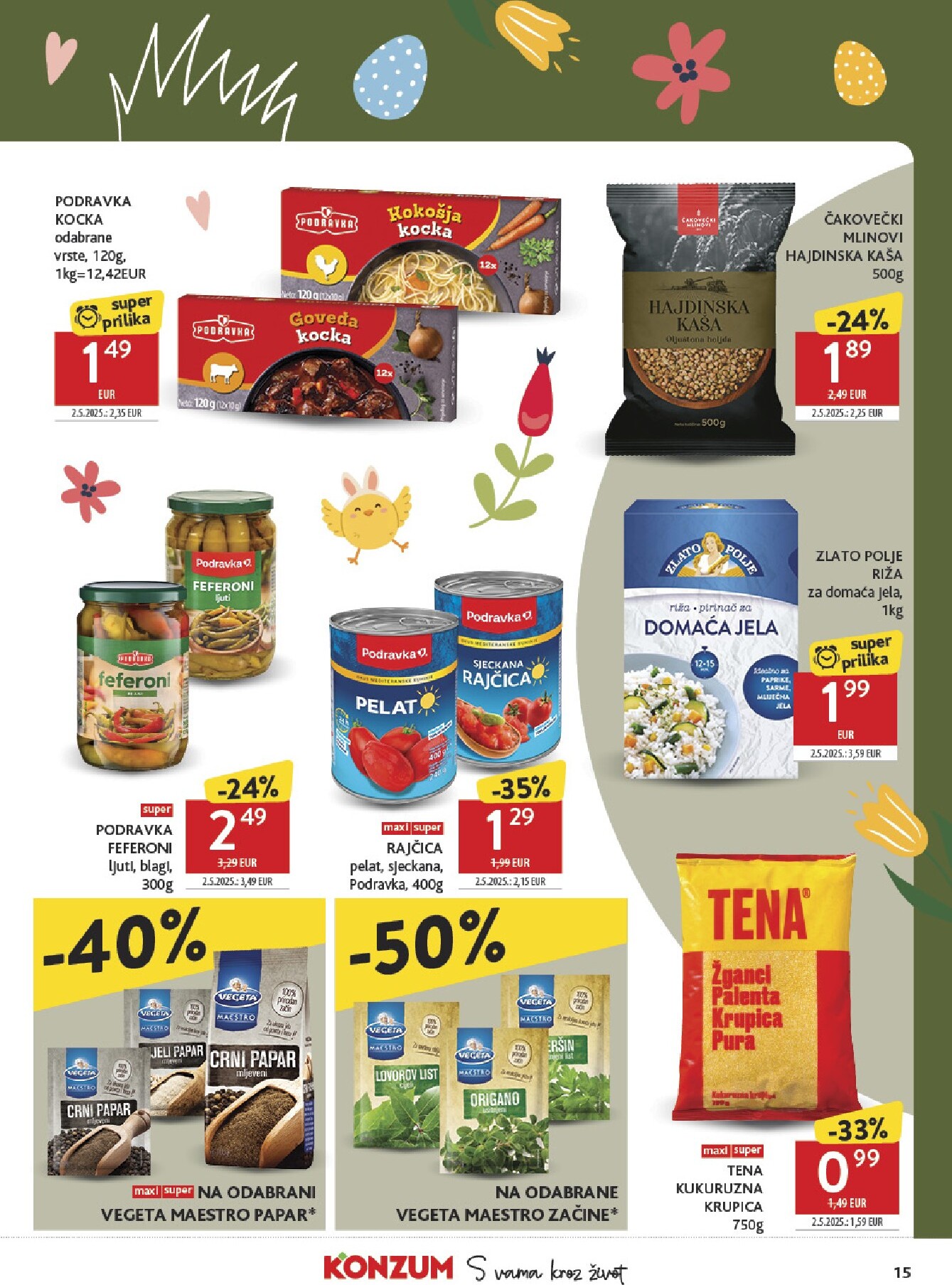 konzum - Prelistajte katalog Konzum - Najbolje iz Hrvatske, vrijedi od 30.03.2026 do 05.04.2026 - page: 15