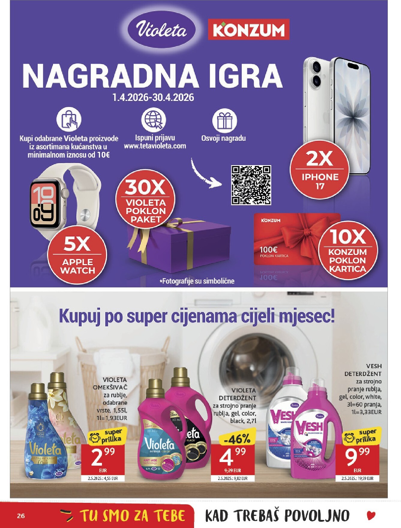 konzum - Prelistajte katalog Konzum, vrijedi od 01.04.2026 do 07.04.2026 - page: 26