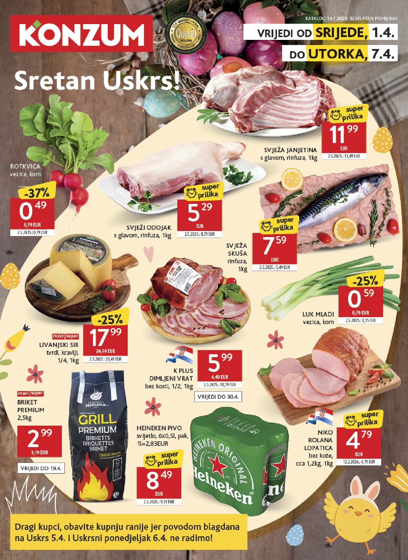 konzum - Prelistajte katalog Konzum, vrijedi od 01.04.2026 do 07.04.2026