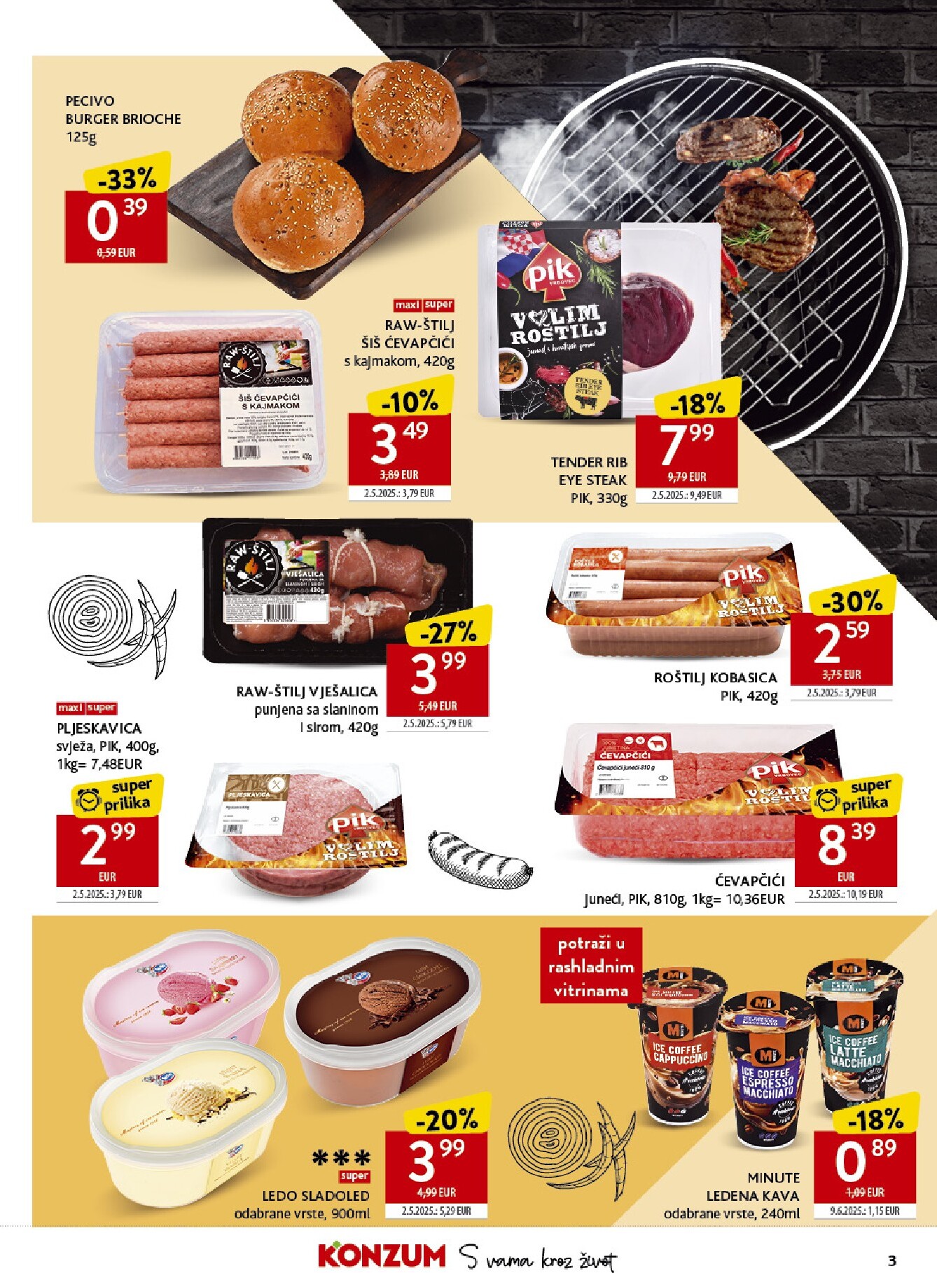 konzum - Budući Konzum letak vrijedi od srijede 22.04.2026 do utorka 28.04.2026 - page: 3