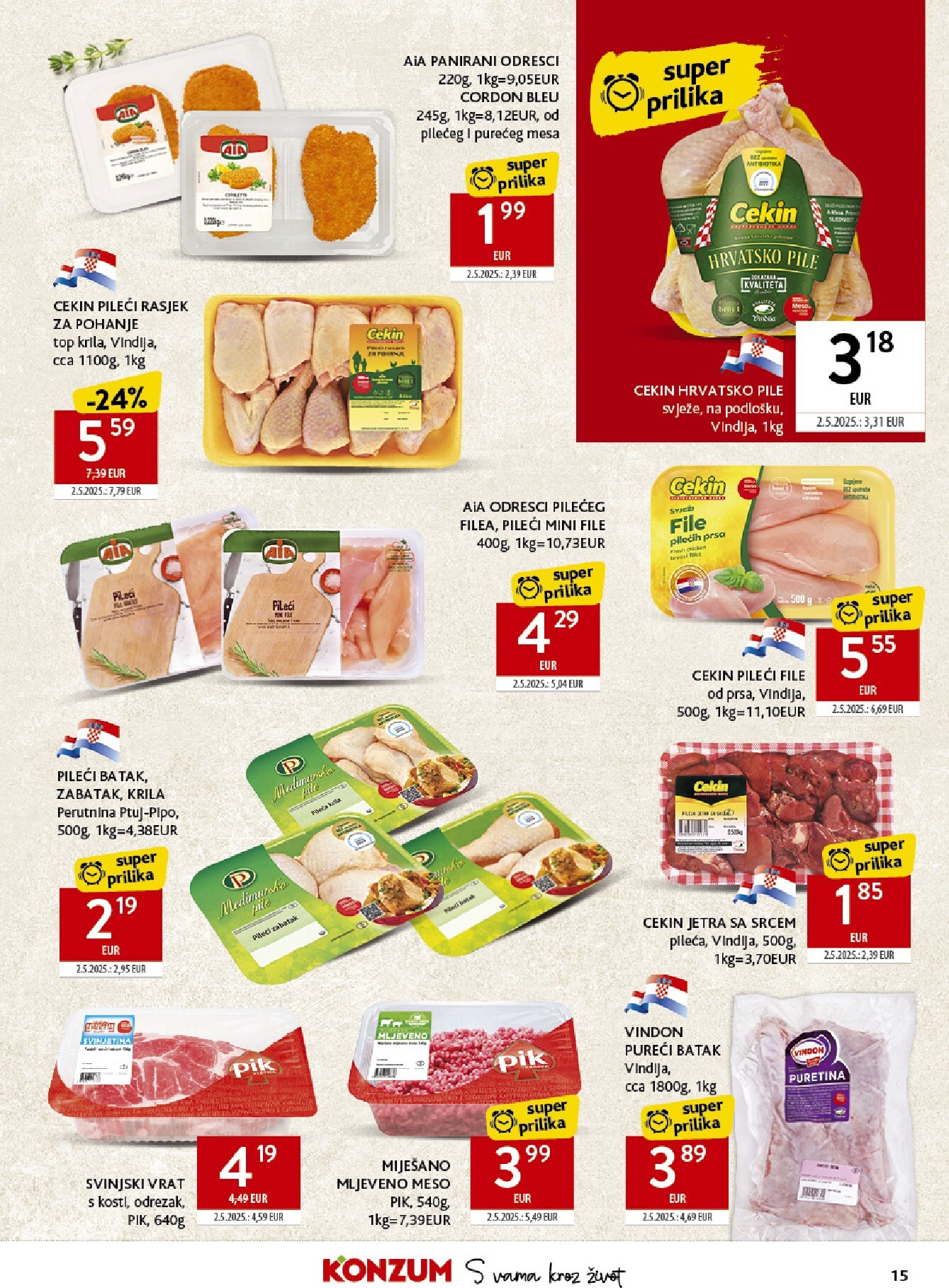 konzum - Budući Konzum letak vrijedi od srijede 22.04.2026 do utorka 28.04.2026 - page: 15