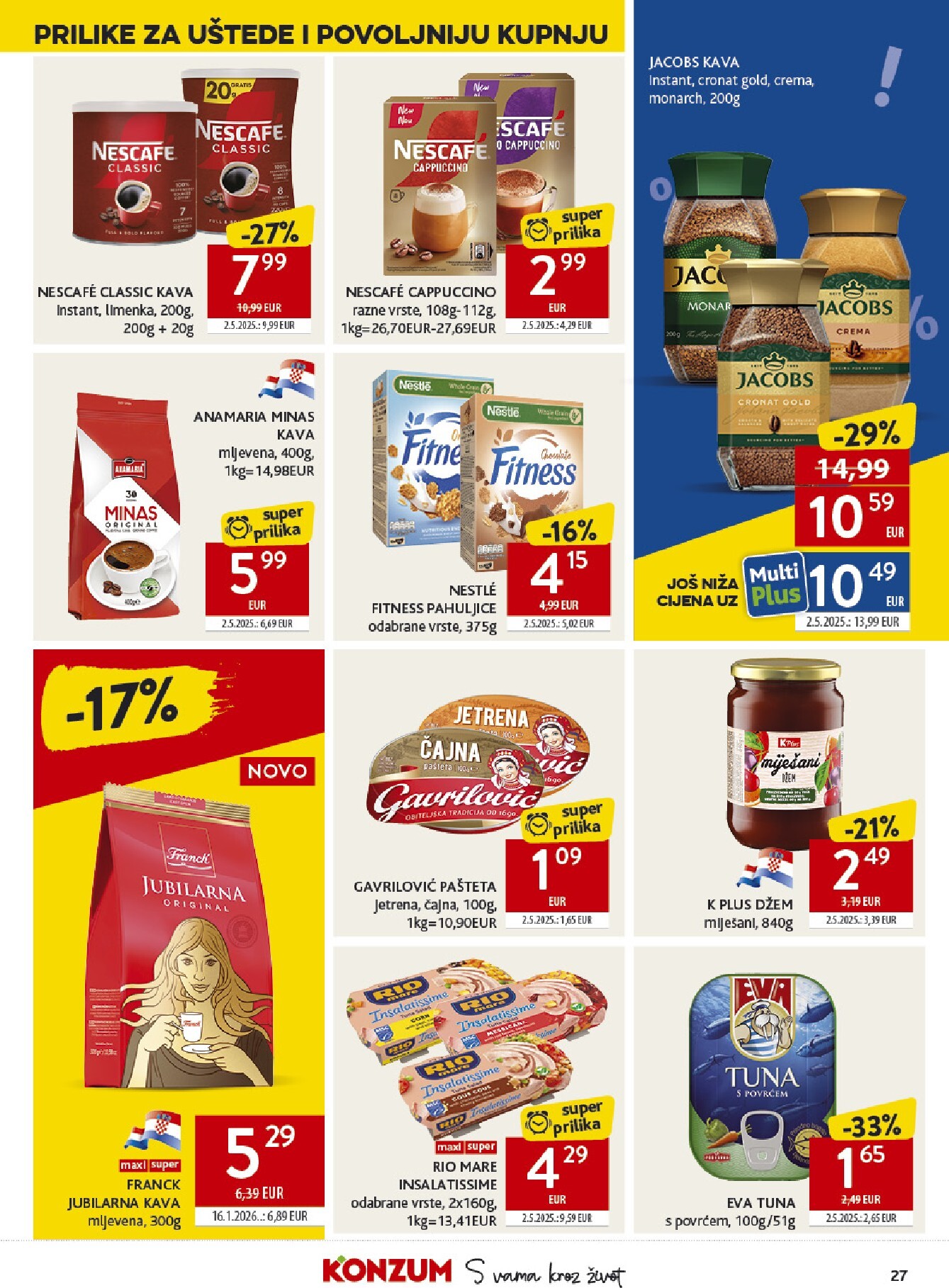 konzum - Budući Konzum letak vrijedi od srijede 22.04.2026 do utorka 28.04.2026 - page: 27