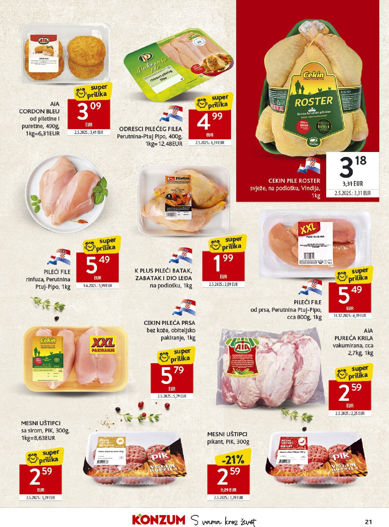 konzum - Aktualni Konzum katalog vrijedi od srijede 15.04.2026 do utorka 21.04.2026 - page: 21