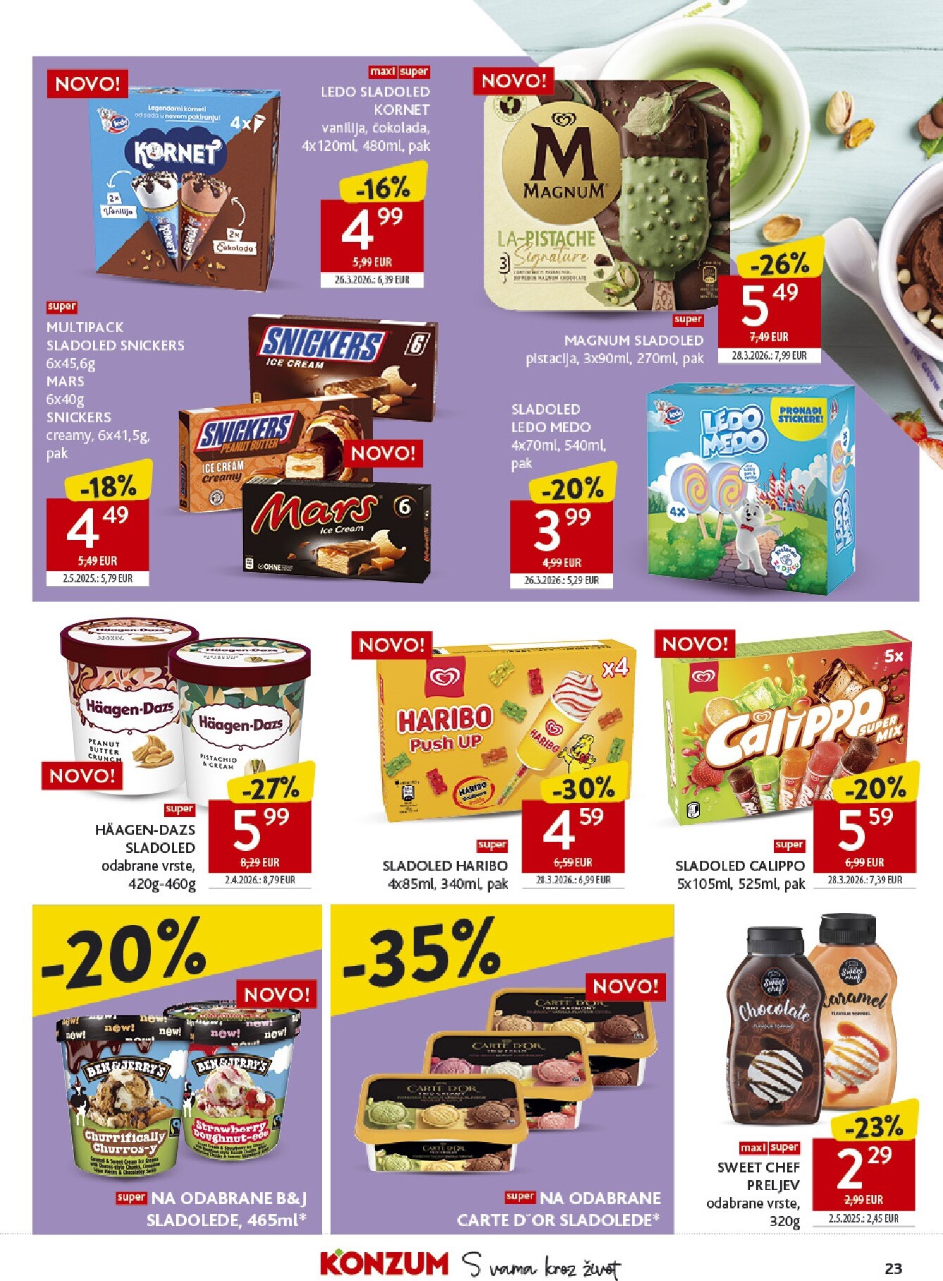 konzum - Aktualni Konzum katalog vrijedi od srijede 22.04.2026 do utorka 28.04.2026 - page: 23