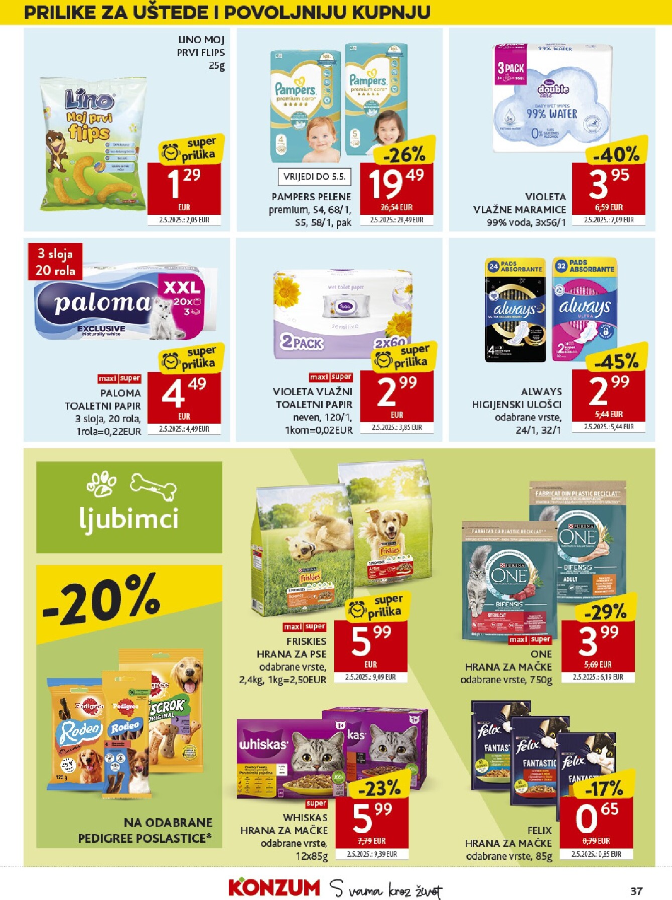 konzum - Aktualni Konzum katalog vrijedi od srijede 22.04.2026 do utorka 28.04.2026 - page: 37