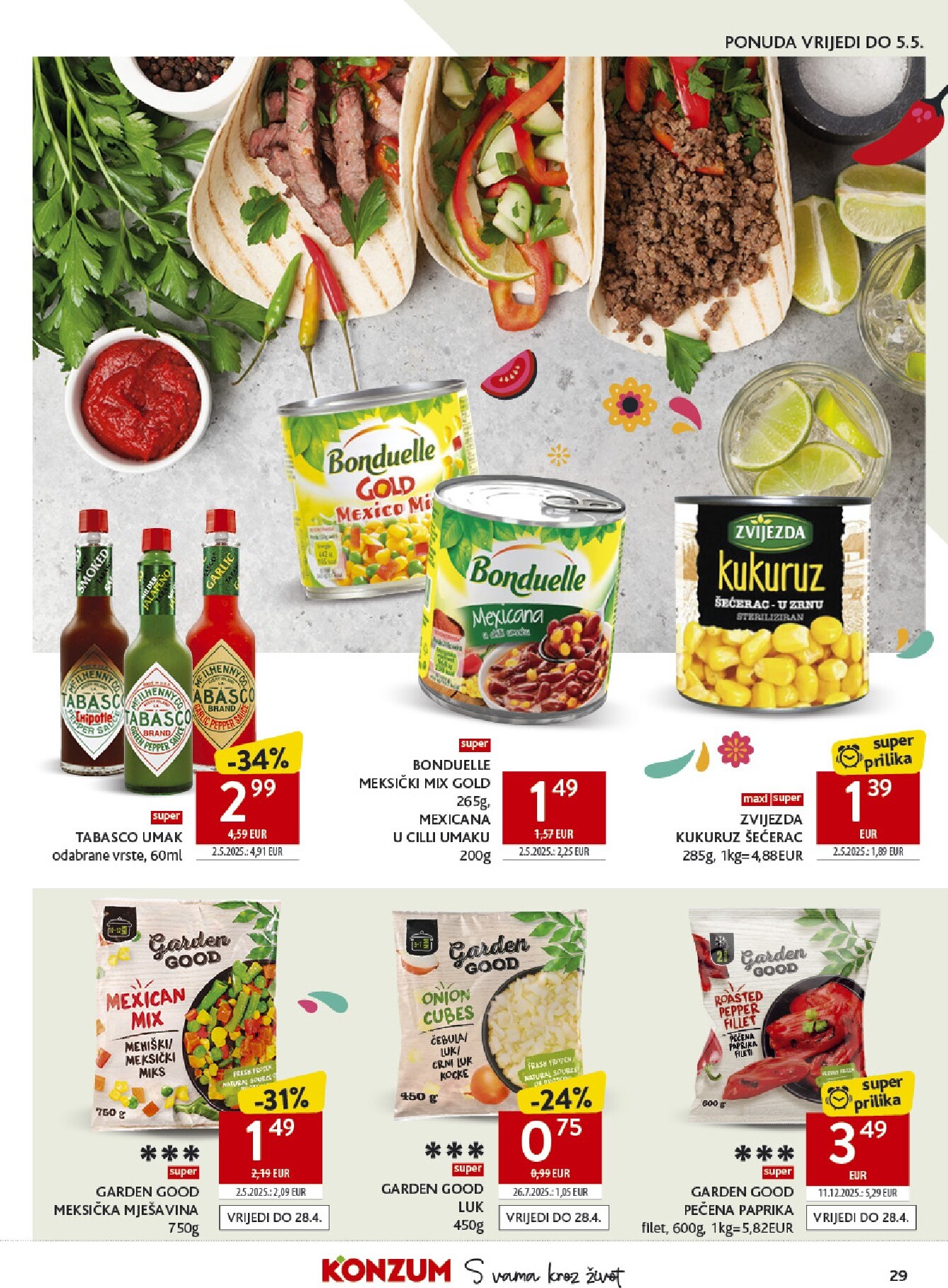 konzum - Aktualni Konzum katalog vrijedi od srijede 22.04.2026 do utorka 28.04.2026 - page: 29