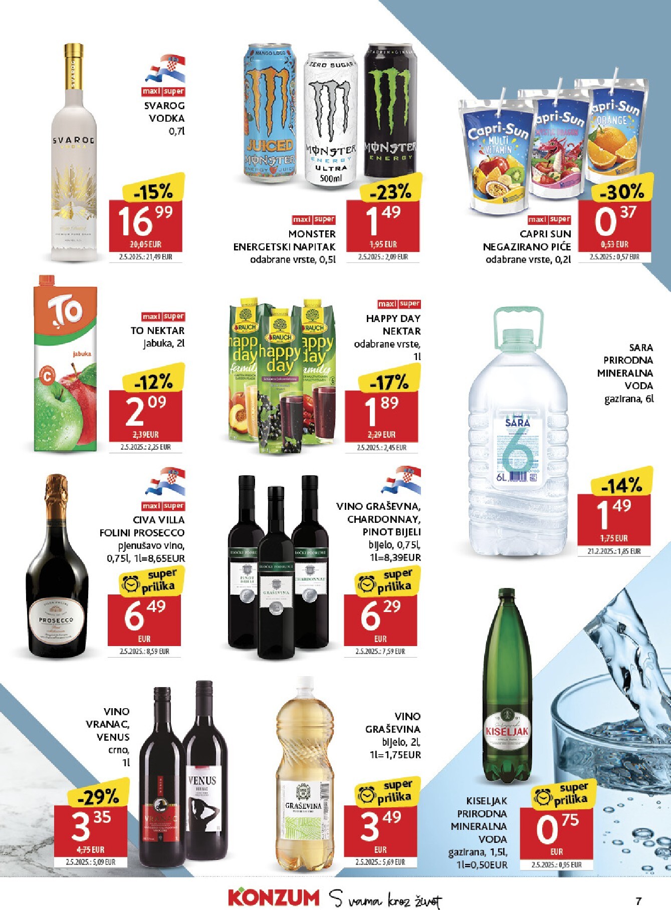 konzum - Aktualni Konzum katalog vrijedi od srijede 22.04.2026 do utorka 28.04.2026 - page: 7