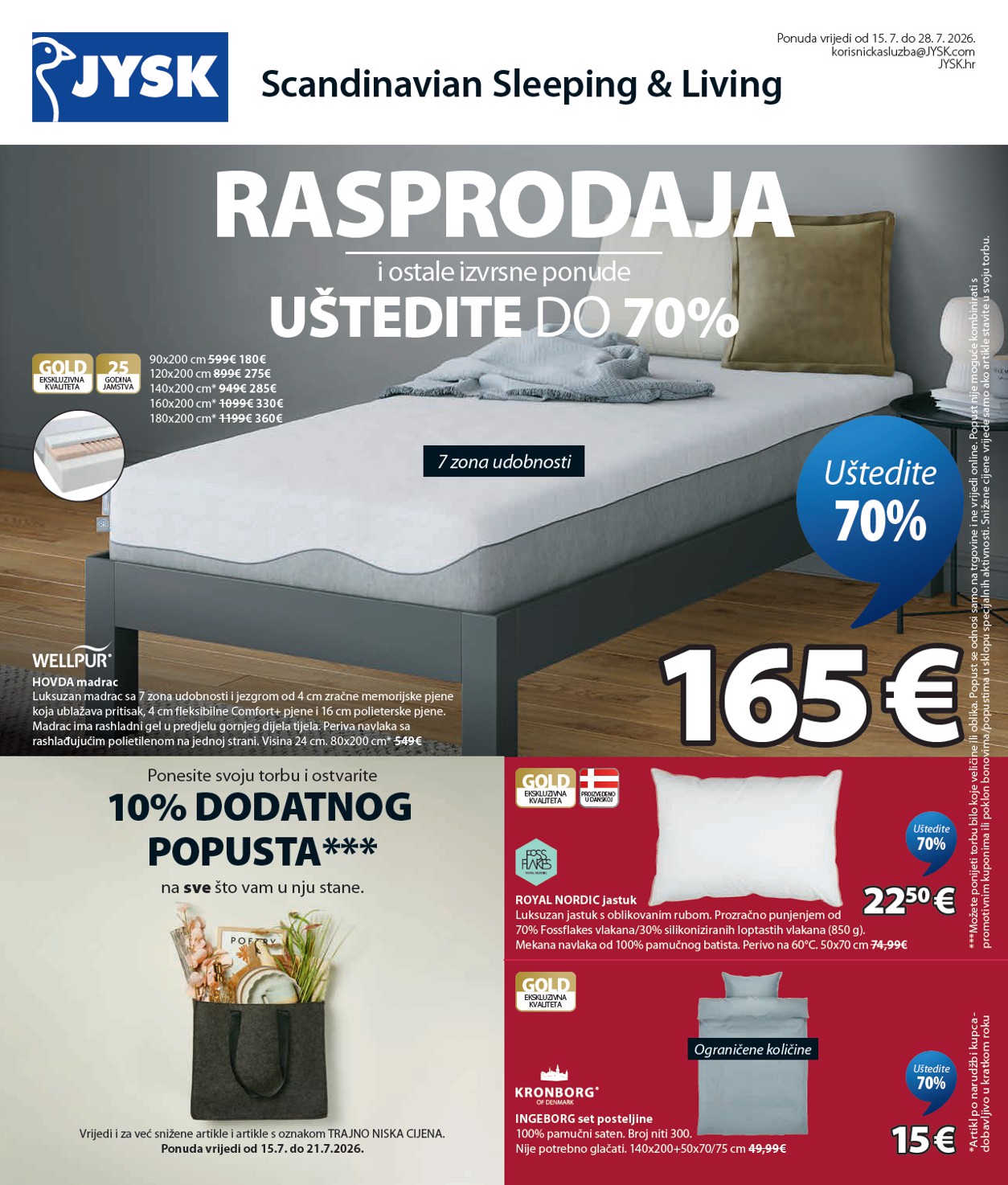 jysk - Aktualni katalog JYSK od srijede, 15.07.2026 do utorka, 28.07.2026