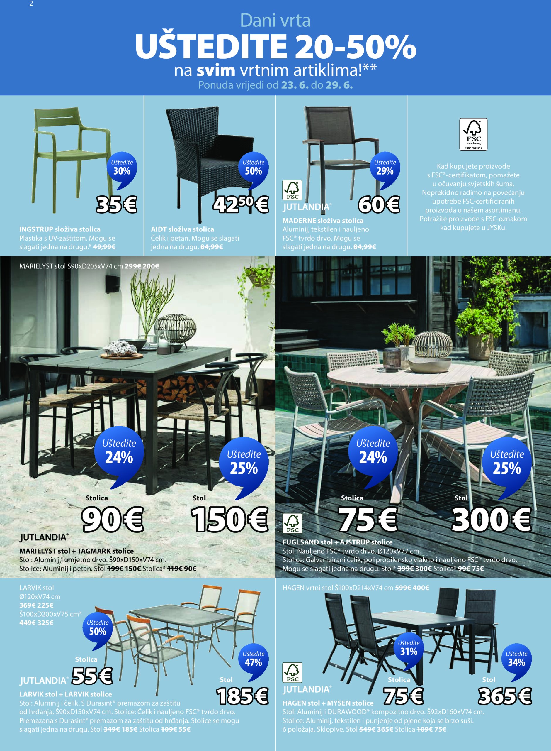jysk - Prelistajte katalog JYSK, vrijedi od 23.06. do 29.07. - page: 2