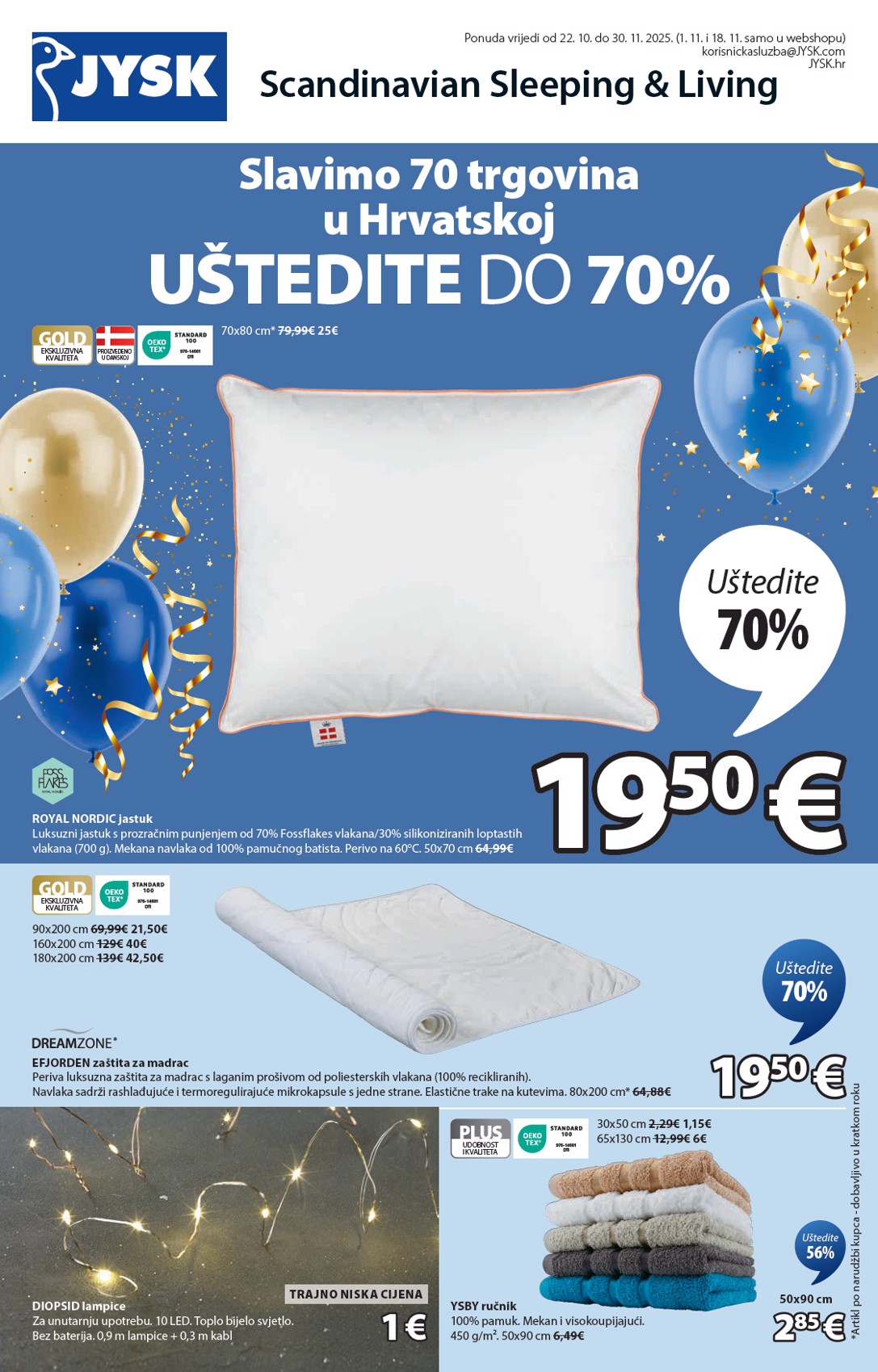jysk - Prelistajte katalog JYSK, vrijedi od 22.10. do 30.11.