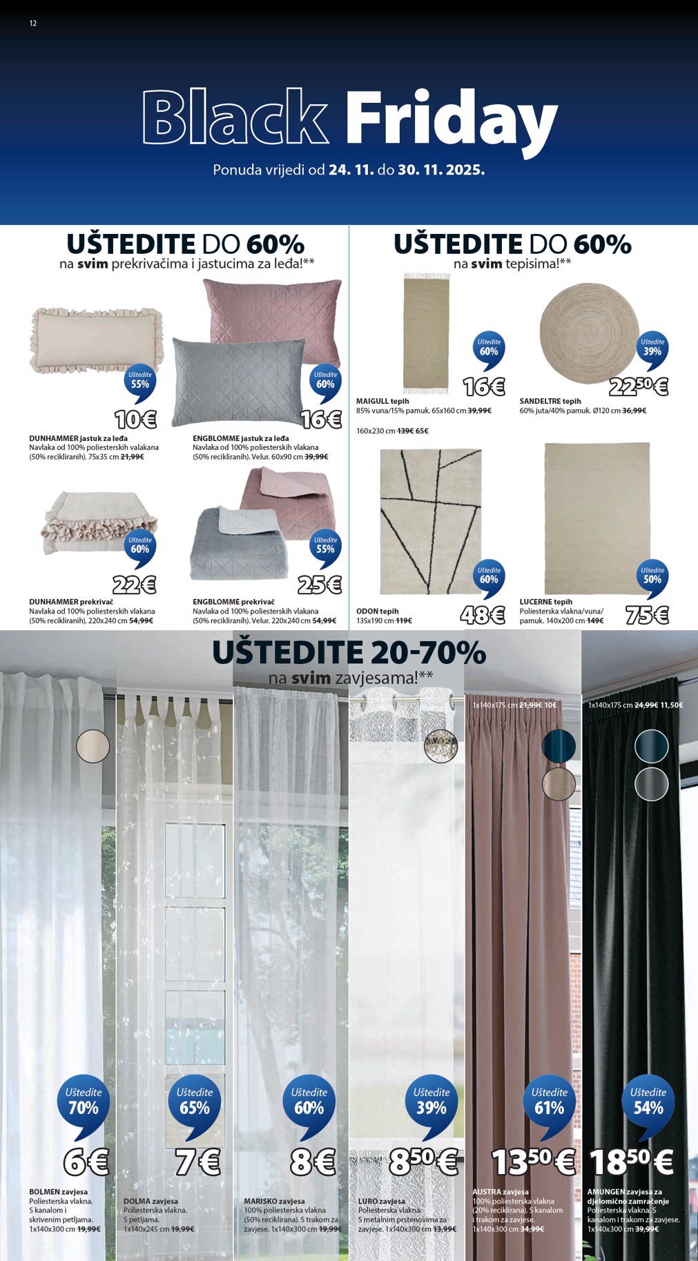 jysk - Prelistajte katalog JYSK - Black Friday, vrijedi od 24.11. do 30.11. - page: 12