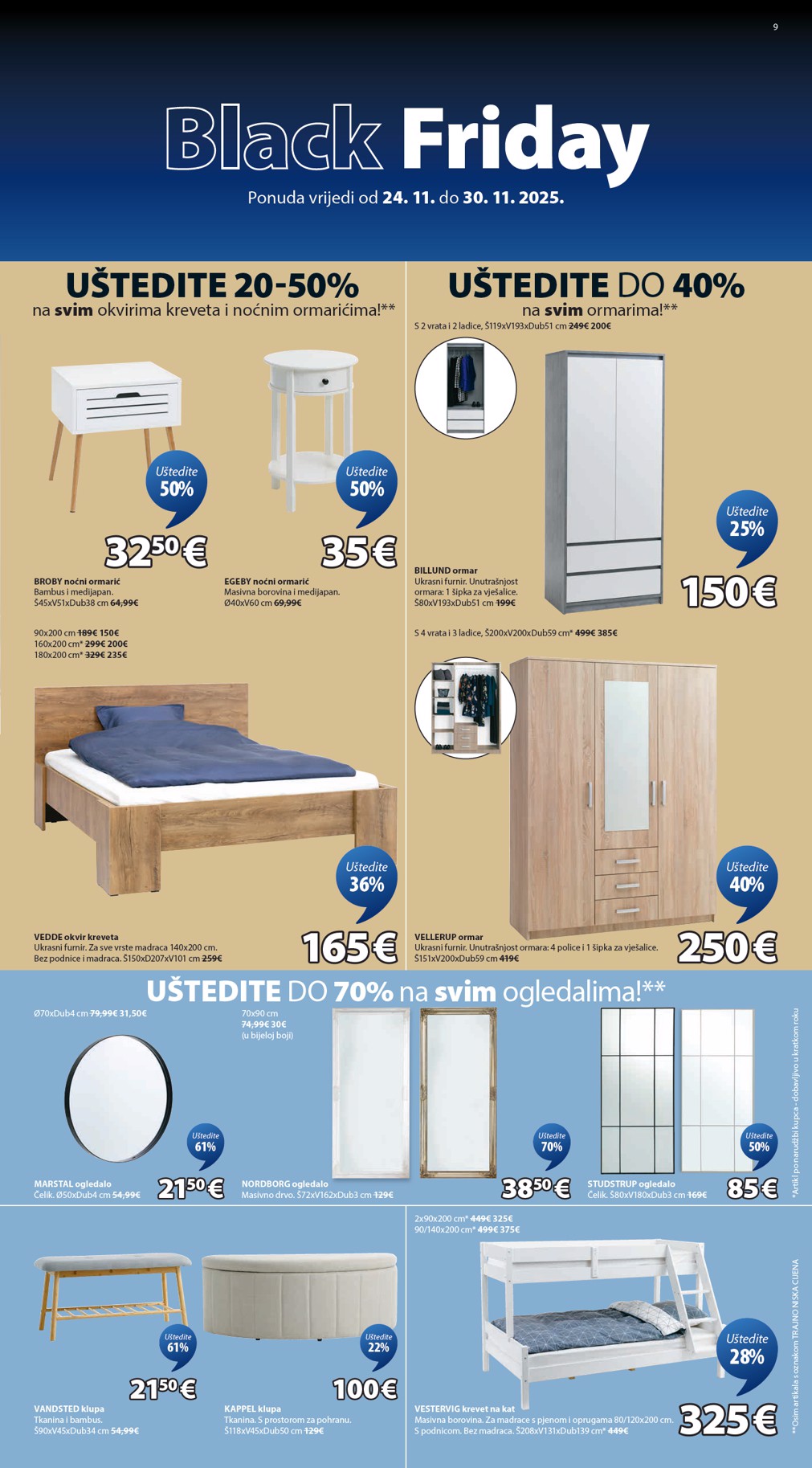 jysk - Prelistajte katalog JYSK - Black Friday, vrijedi od 24.11. do 30.11. - page: 9