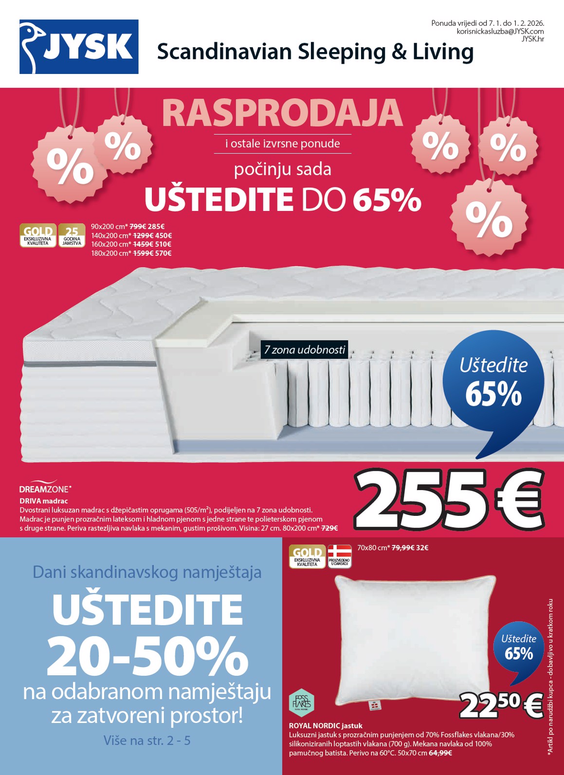 jysk - Prelistajte katalog JYSK, vrijedi od 07.01. do 01.02.