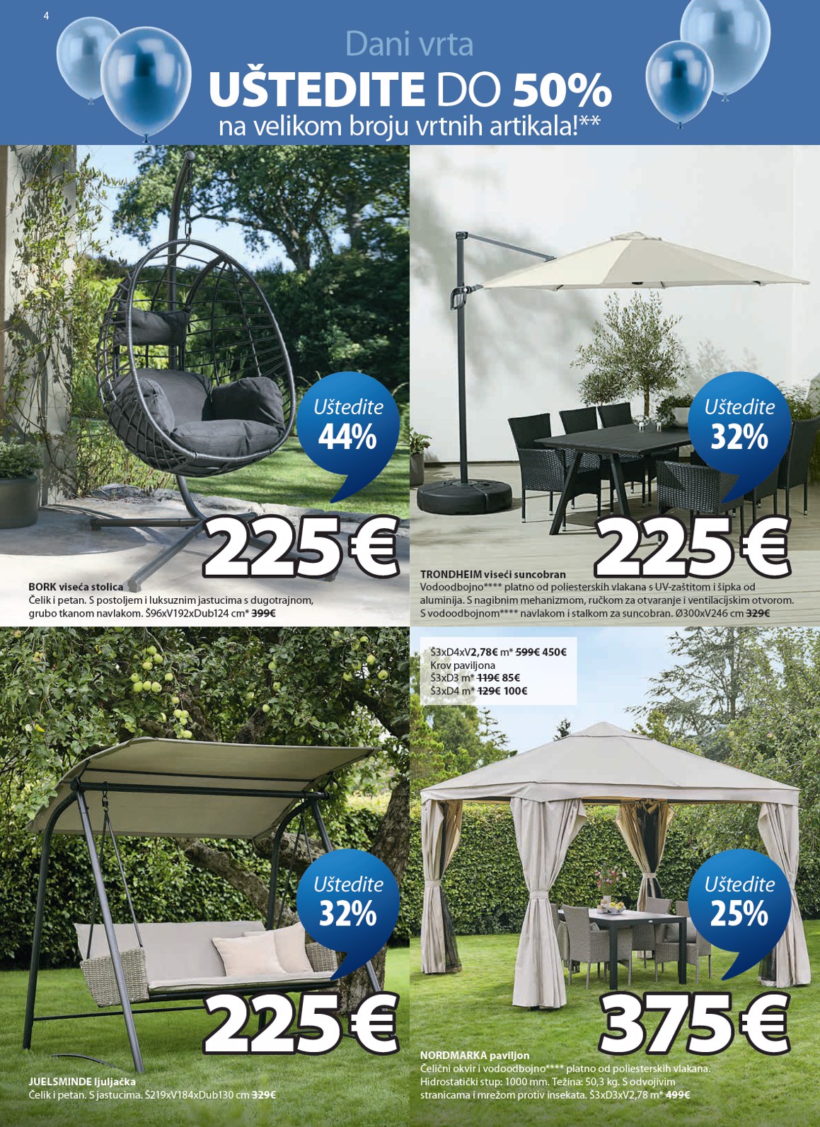 jysk - Aktualni JYSK katalog vrijedi od srijede 22.04.2026 do nedjelje 17.05.2026 - page: 4