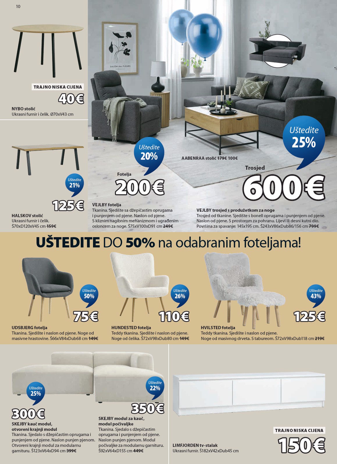 jysk - Aktualni JYSK katalog vrijedi od srijede 22.04.2026 do nedjelje 17.05.2026 - page: 10