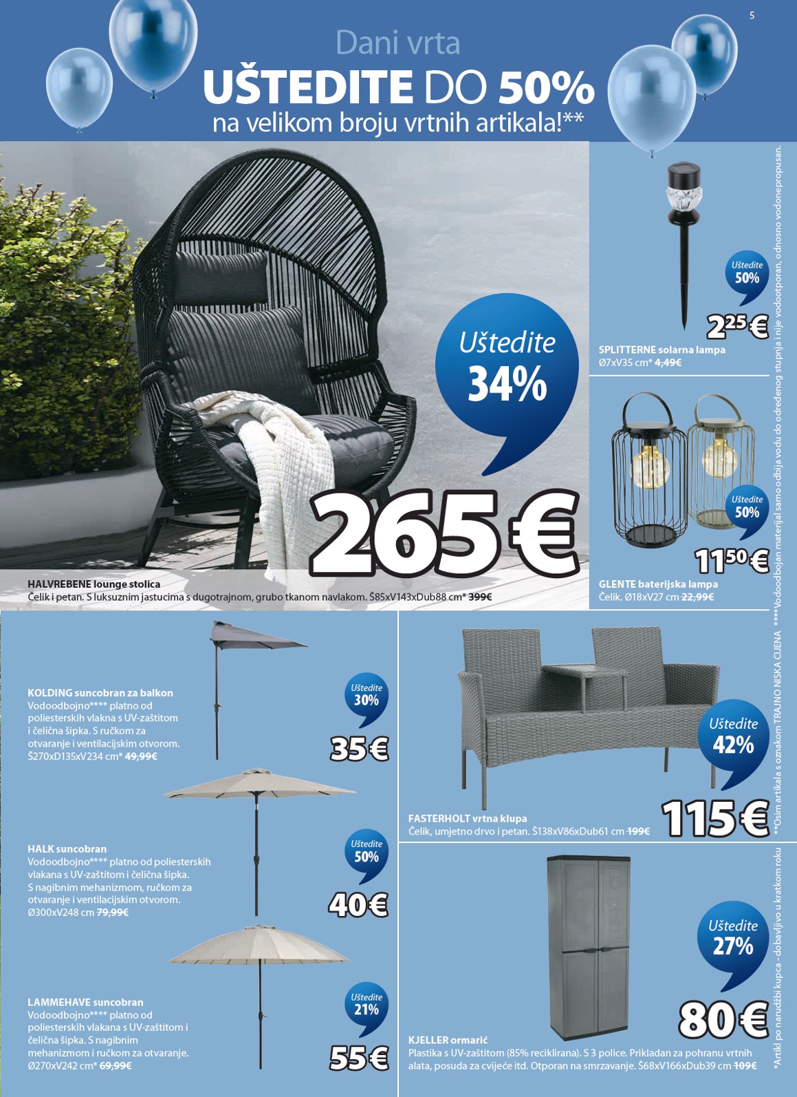 jysk - Aktualni JYSK katalog vrijedi od srijede 22.04.2026 do nedjelje 17.05.2026 - page: 5