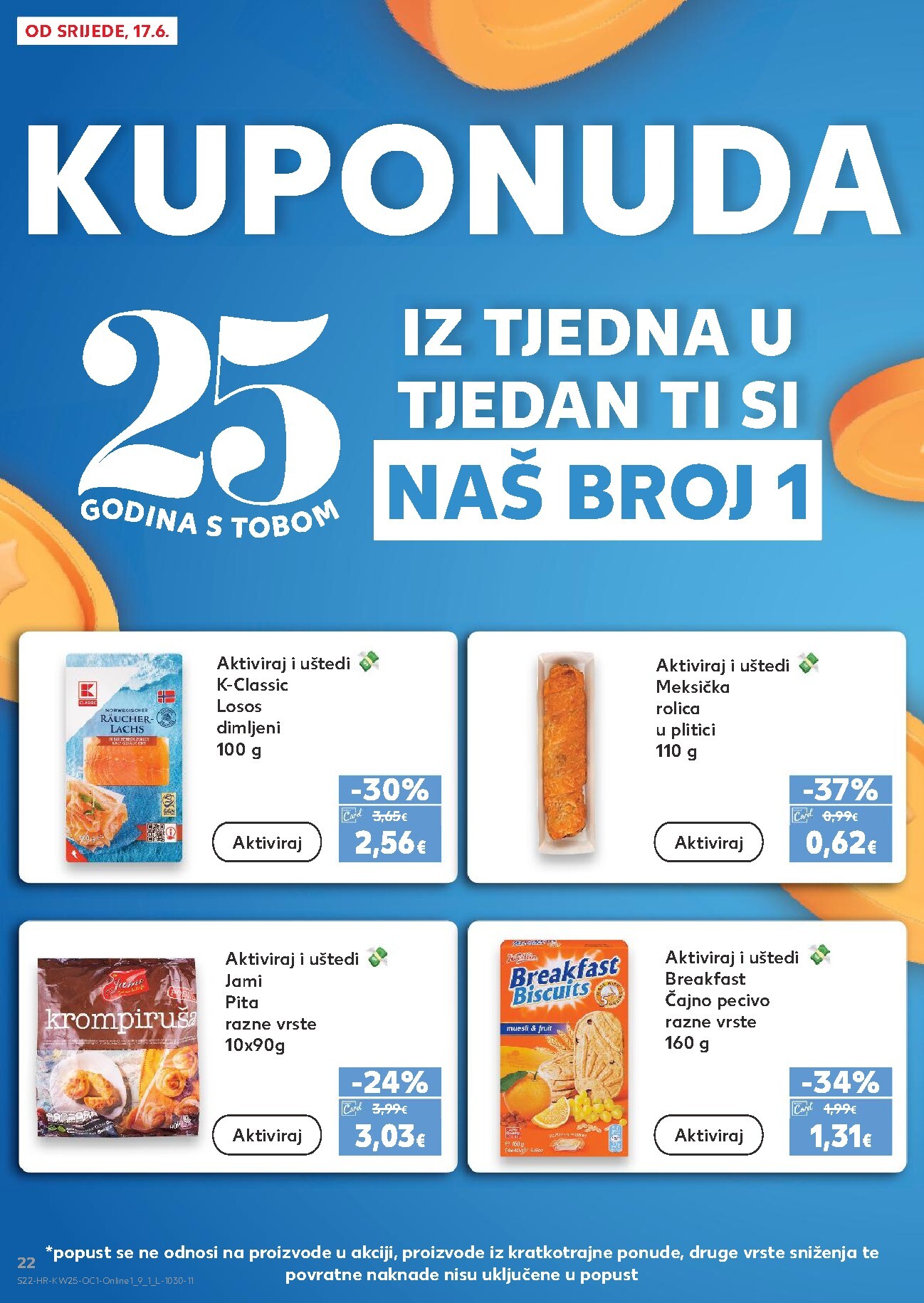 kaufland - Novi Kaufland - Ti si naš broj 1 katalog od srijede, 17.06.2026 do utorka, 23.06.2026 - page: 22
