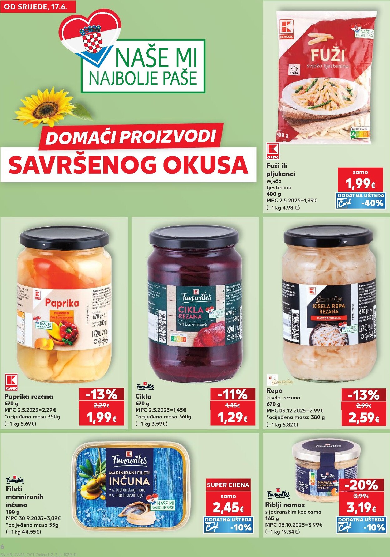 kaufland - Novi Kaufland - Ti si naš broj 1 katalog od srijede, 17.06.2026 do utorka, 23.06.2026 - page: 6