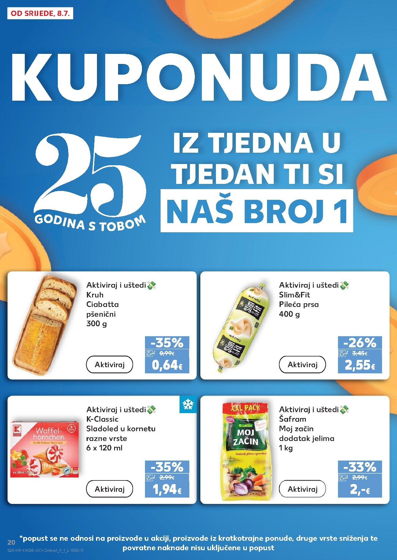 kaufland - Novi Kaufland - Iste cijene na kopnu i moru katalog od srijede, 08.07.2026 do utorka, 14.07.2026 - page: 20