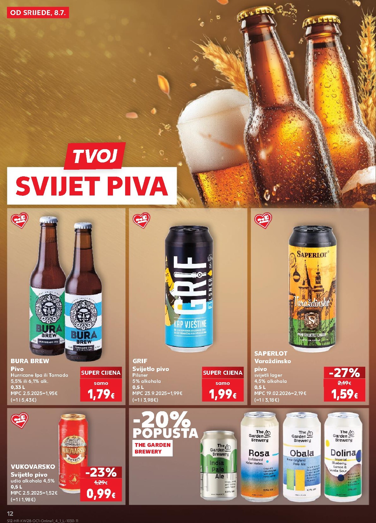 kaufland - Novi Kaufland - Iste cijene na kopnu i moru katalog od srijede, 08.07.2026 do utorka, 14.07.2026 - page: 12