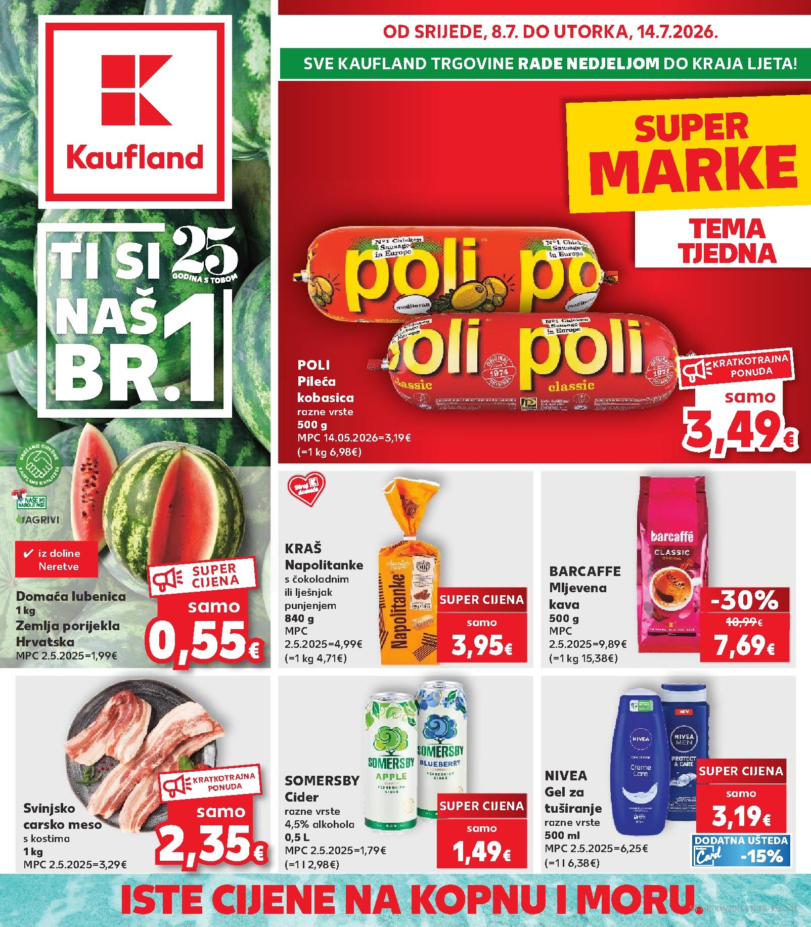 kaufland - Novi Kaufland katalog od srijede, 08.07.2026 do utorka, 14.07.2026