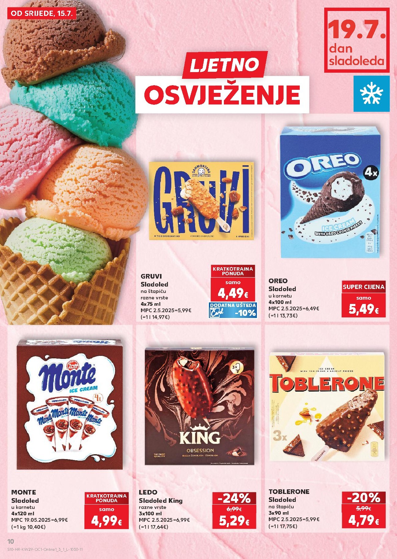 kaufland - Novi Kaufland - Iste cijene na kopnu i moru katalog od srijede, 15.07.2026 do utorka, 21.07.2026 - page: 10