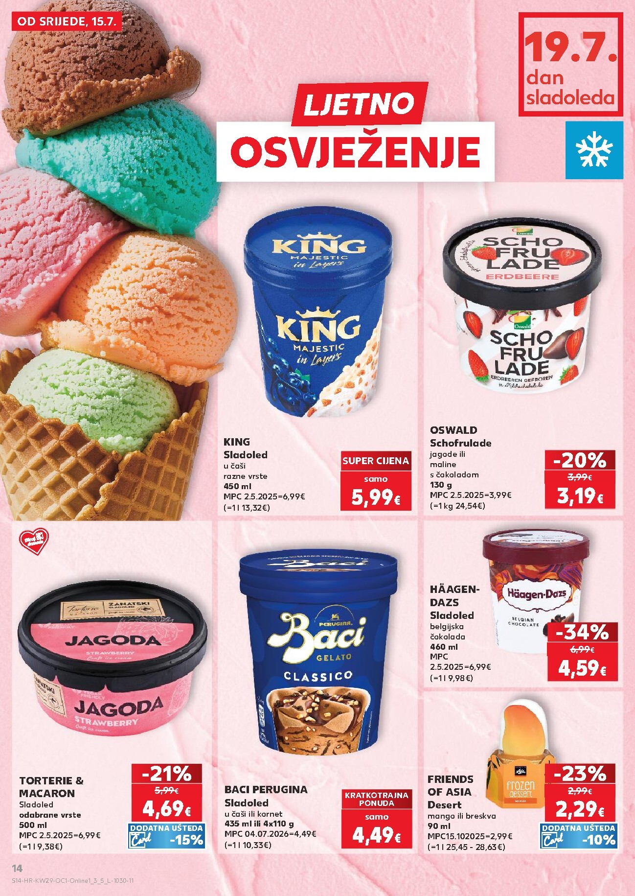 kaufland - Novi Kaufland - Iste cijene na kopnu i moru katalog od srijede, 15.07.2026 do utorka, 21.07.2026 - page: 14