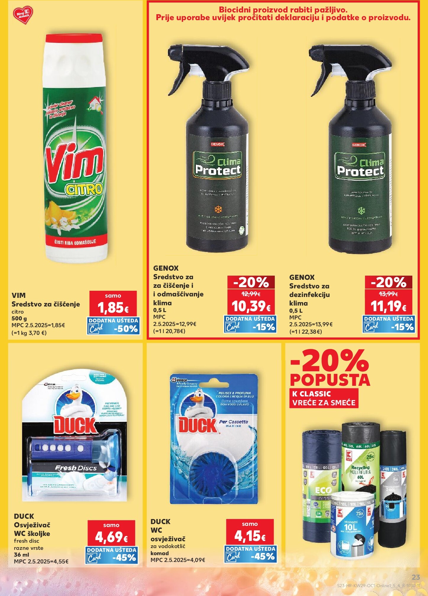 kaufland - Novi Kaufland - Iste cijene na kopnu i moru katalog od srijede, 15.07.2026 do utorka, 21.07.2026 - page: 23