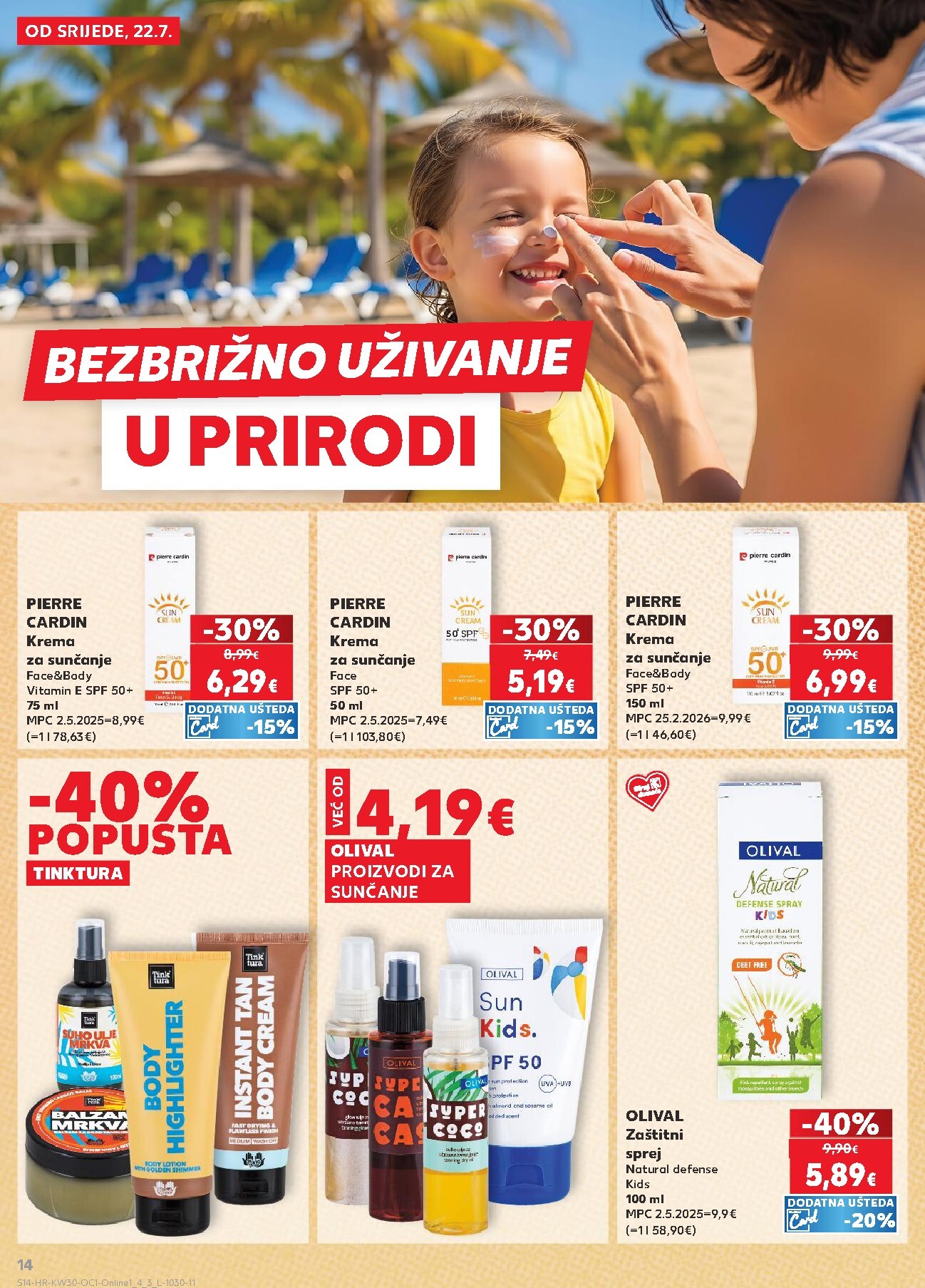 kaufland - Novi Kaufland - Iste cijene na kopnu i moru katalog od srijede, 22.07.2026 do utorka, 28.07.2026 - page: 14