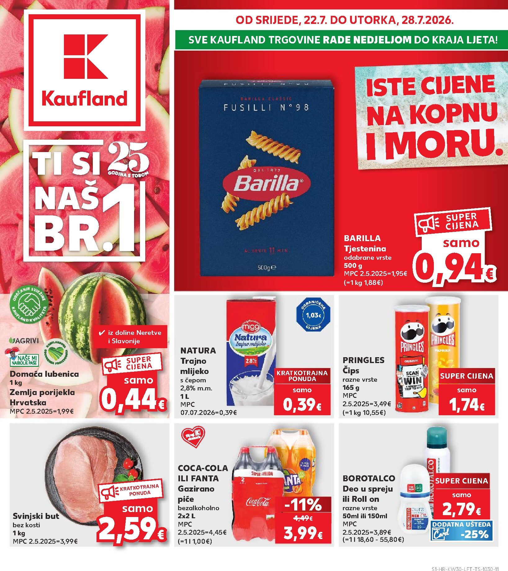 kaufland - Novi Kaufland katalog od srijede, 22.07.2026 do utorka, 28.07.2026